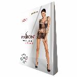 Бодістокінг мінісукня з метеликами Passion BS090 One Size black - мініатюра 8