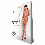 Бодістокінг у дуже велику сітку Passion BS091 red, з доступом - мініатюра 4