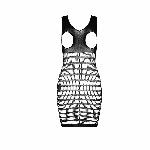 Бодістокінг-сукня з відкритими грудями Passion BS092 black - мініатюра 3