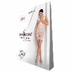 Бодістокінг-сукня з відкритими грудями Passion BS092 white - мініатюра 4