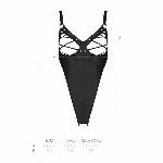 Боді з екошкіри Passion CELIN BODY L/XL, black, з доступом, відкритий - мініатюра 7