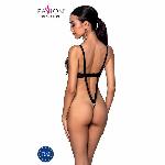 Боді з екошкіри Passion CELIN BODY S/M, black, з доступом, відкритий - мініатюра 2