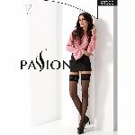 Панчохи Passion ST003 1/2 beige, класичні, на ажурній силіконовій резинці - мініатюра 4