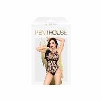 Боді Penthouse Enjoy The Moment S/L Black, велика сітка, щільна вставка під грудьми - мініатюра 3
