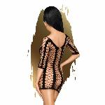 Мінісукня Penthouse Bedtime Surprise S/L Black, велика сітка, рукави, вертикальні вставки - мініатюра 2