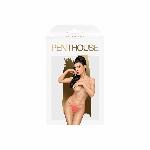Трусики-стрінги Penthouse Classified M/L Orange, подвійні резиночки, непрозора вставка та бантик - мініатюра 3
