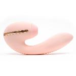 Вакуумний вібратор KISTOY Tina Mini Light Pink, вагінально-кліторальний - мініатюра 2