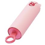 Вібратор CuteVibe Teddy Pink (Black Dildo), реалістичний вібратор під виглядом морозива - мініатюра 2