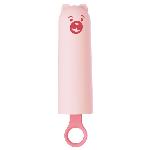 Вібратор CuteVibe Teddy Pink (Black Dildo), реалістичний вібратор під виглядом морозива - мініатюра 1