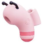 Вакуумний стимулятор із мікрострумами KISSTOY Beebe Pink, на палець - мініатюра 1