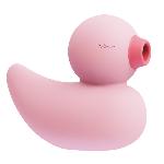 Вакуумний вібратор-качечка CuteVibe Ducky Pink - мініатюра 3