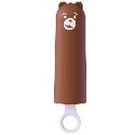 Вібратор CuteVibe Teddy Brown (Pink Dildo), реалістичний вібратор під виглядом морозива - мініатюра 1