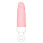 Вібратор CuteVibe Teddy Brown (Pink Dildo), реалістичний вібратор під виглядом морозива - мініатюра 3