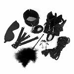 BDSM-набір Art of Sex – Soft Touch BDSM Set, чорний, 9 предметів - мініатюра 2
