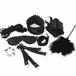 BDSM-набір Art of Sex – Soft Touch BDSM Set, чорний, 9 предметів - мініатюра 3
