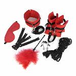 BDSM-набір Art of Sex – Soft Touch BDSM Set, червоний, 9 предметів - мініатюра 2