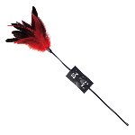 Лоскітка з пером півня Art of Sex – Feather Paddle, червона - мініатюра 1