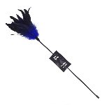 Лоскітка з пером півня Art of Sex – Feather Paddle, синя - мініатюра 1