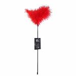 Лоскітка з пером індика Art of Sex – Feather Paddle, червона - мініатюра 3