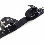 Нашийник з наручниками із натуральної шкіри Art of Sex - Bondage Collar with Handcuffs - мініатюра 6