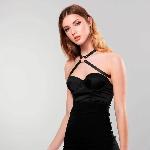 Портупея з екошкіри Bijoux Indiscrets MAZE — Cross Chest Harness Black - мініатюра 3