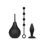 Набір новачка для анальної стимуляції Nexus ANAL BEGINNER KIT, спринцівка, анальне намисто і пробка - мініатюра 1
