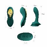 Смарт-вібратор у трусики Zalo - AYA Turquoise Green, насадка та пульт ДК - мініатюра 3