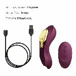 Смарт-вібратор у трусики Zalo - AYA Velvet Purple, насадка та пульт ДК - мініатюра 6