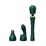 Вібромасажер з насадками Zalo — Kyro Wand Turquoise Green - мініатюра 1