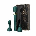 Вібромасажер з насадками Zalo — Kyro Wand Turquoise Green - мініатюра 9