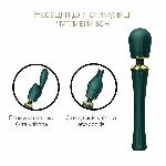Вібромасажер з насадками Zalo — Kyro Wand Turquoise Green - мініатюра 4