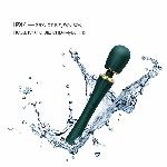 Вібромасажер з насадками Zalo — Kyro Wand Turquoise Green - мініатюра 5