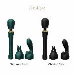 Вібромасажер з насадками Zalo — Kyro Wand Turquoise Green - мініатюра 8