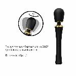 Вібромасажер з насадками Zalo — Kyro Wand Obsidian Black - мініатюра 3