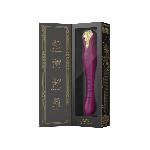 Смартвібратор-пульсатор Zalo — King Velvet Purple, кристал Swarovski - мініатюра 11