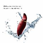 Вібратор 2в1 з язичком Zalo — Hero Wine Red, кристал Swarovski - мініатюра 5