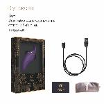 Вібратор 2в1 з язичком Zalo — Hero Twilight Purple, кристал Swarovski - мініатюра 7