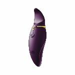 Вібратор 2в1 з язичком Zalo — Hero Twilight Purple, кристал Swarovski - мініатюра 1