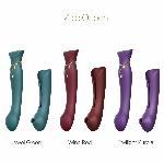 Смартвібратор 3в1 Zalo — Queen Set Twilight Purple, пульсівна перлина та вакуум, кристал Swarovski - мініатюра 9