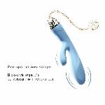 Смартвібратор-кролик Zalo — Rosalie Royal Blue - мініатюра 6