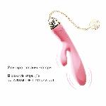 Смартвібратор-кролик Zalo — Rosalie Rouge Pink - мініатюра 6