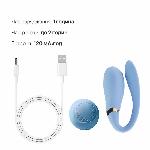 Смартвібратор для пар Zalo Fanfan set Royal Blue, пульт ДК - мініатюра 7