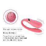 Смартвібратор для пар Zalo Fanfan set Rouge Pink, пульт ДК - мініатюра 5
