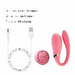 Смартвібратор для пар Zalo Fanfan set Rouge Pink, пульт ДК - мініатюра 7