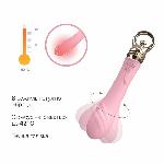 Вібратор для точки G із підігрівом Zalo Sweet Magic - Courage Fairy Pink - мініатюра 4