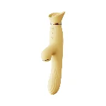 Вібратор з підігрівом та вакуумною стимуляцією клітора Zalo - ROSE Vibrator Lemon Yellow - мініатюра 1