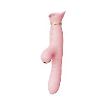 Пульсатор-вібратор із вакуумною стимуляцією клітора Zalo - ROSE Thruster Strawberry Pink - мініатюра 1