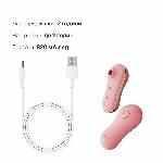 Набір 2в1 Zalo — UNICORN Pink, віброяйце + вакуумний стимулятор - мініатюра 6