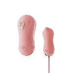 Набір 2в1 Zalo — UNICORN Pink, віброяйце + вакуумний стимулятор - мініатюра 1