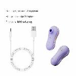 Набір 2в1 Zalo — UNICORN Violet, віброяйце + вакуумний стимулятор - мініатюра 6